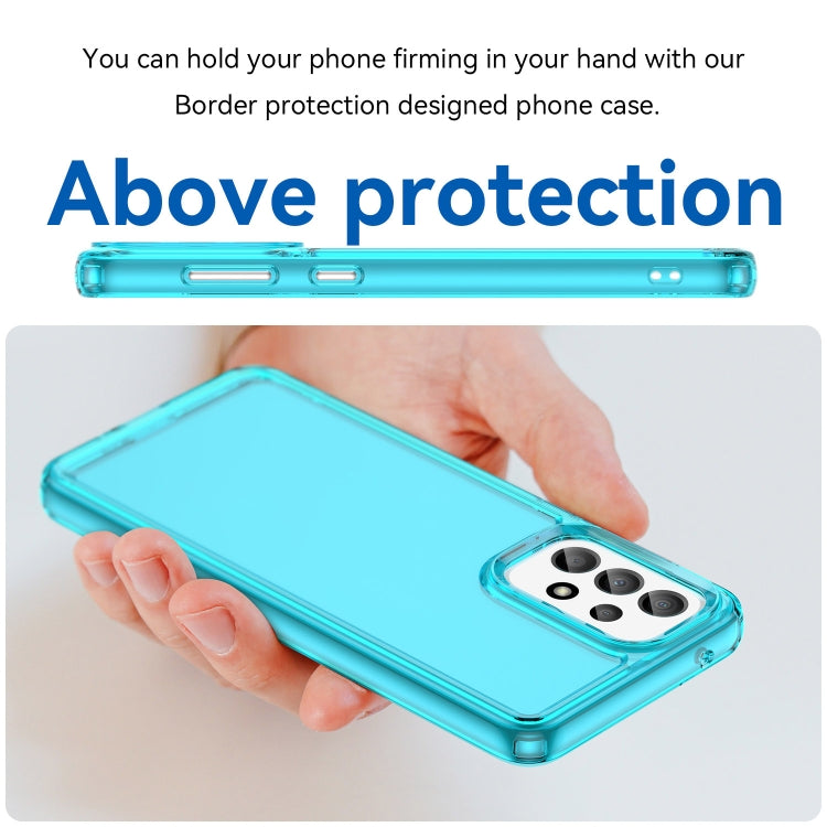 CANDY Zadný obal pre Samsung Galaxy A33 5G - modrý