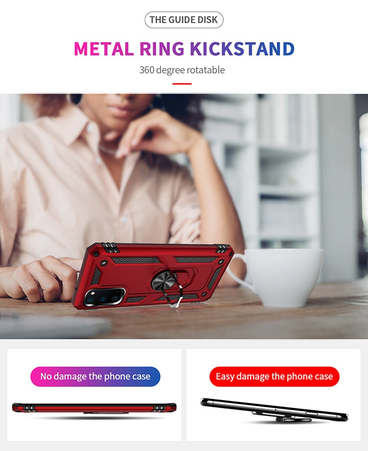 RING ARMOR Tvrdený kryt pre Samsung Galaxy S20 - sivý