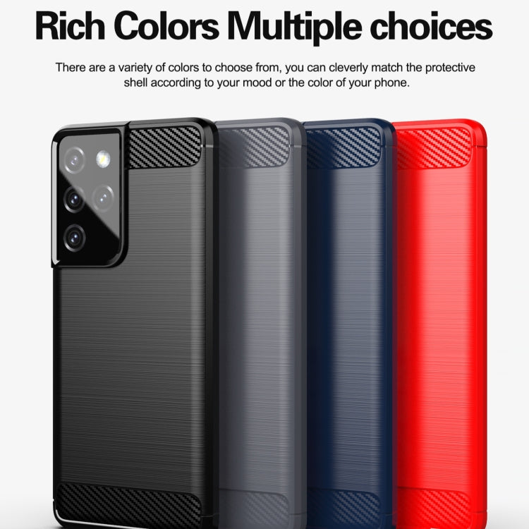 CARBON Zadný obal pre Samsung Galaxy S21 Ultra 5G - modrý