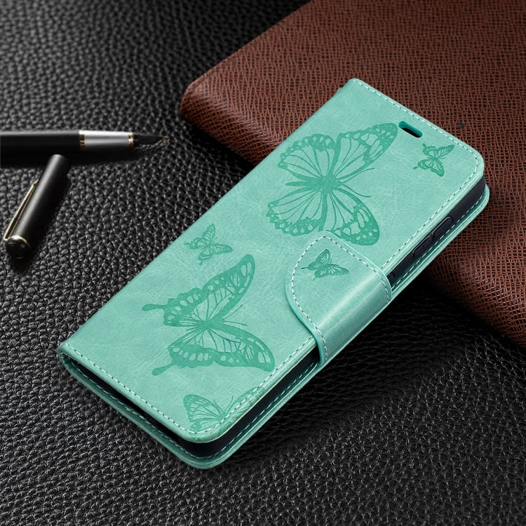 BUTTERFLY Knižkové puzdro pre  Samsung Galaxy S21 5G - zelené