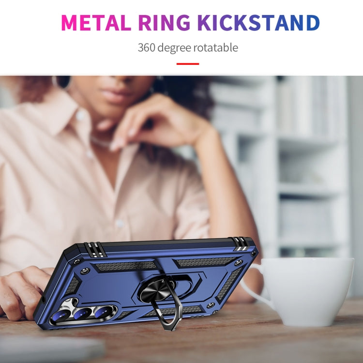 RING ARMOR Tvrdený kryt pre Samsung Galaxy S23 Plus 5G - modrý