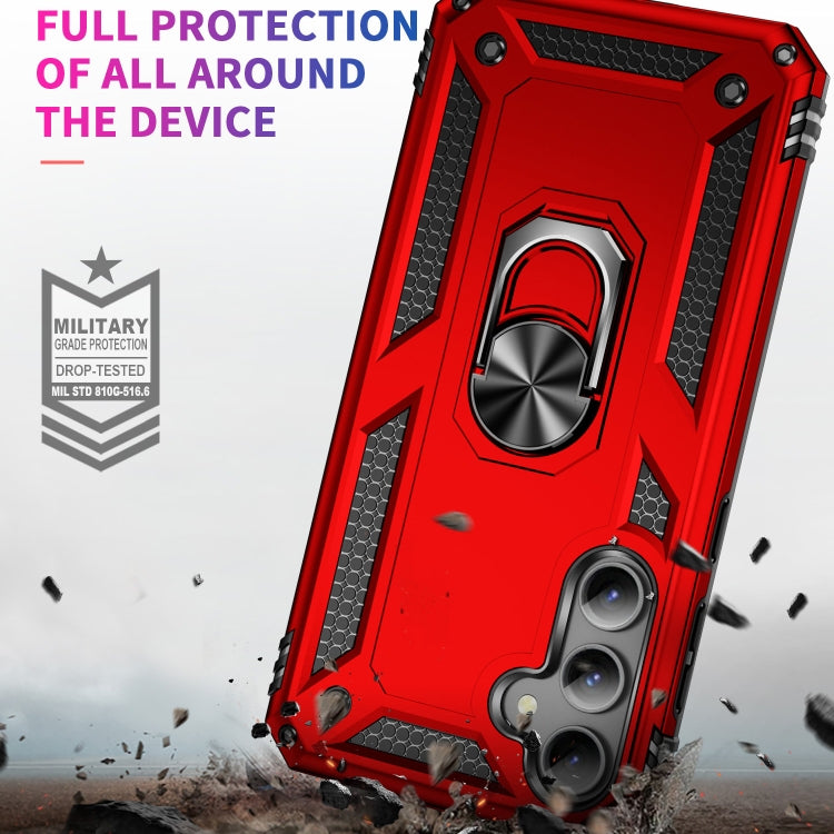 RING ARMOR Tvrdený kryt pre Samsung Galaxy S23 FE - červený