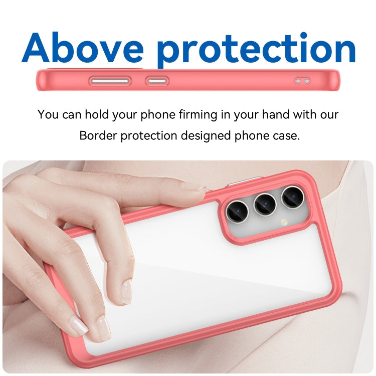 ACRYLIC Zadný kryt pre Samsung Galaxy S23 FE - červený