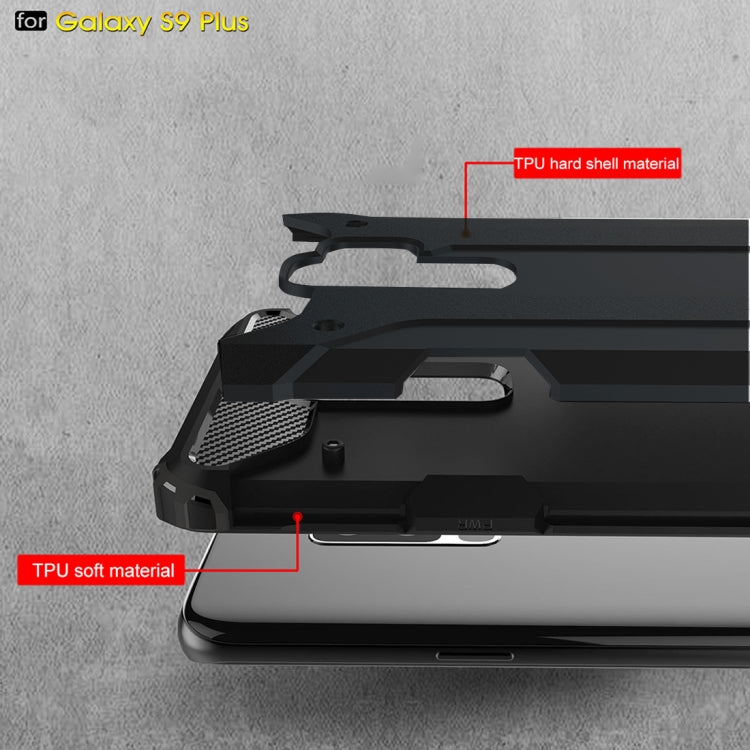 HYBRID ARMOR Tvrdený kryt pre Samsung Galaxy S9 Plus - modrý
