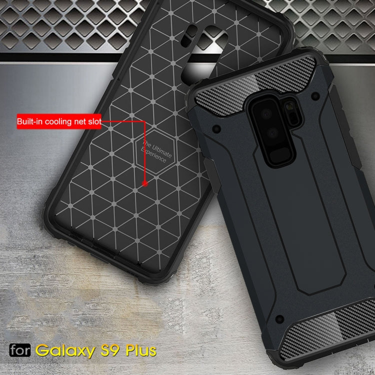 HYBRID ARMOR Tvrdený kryt pre Samsung Galaxy S9 Plus - modrý
