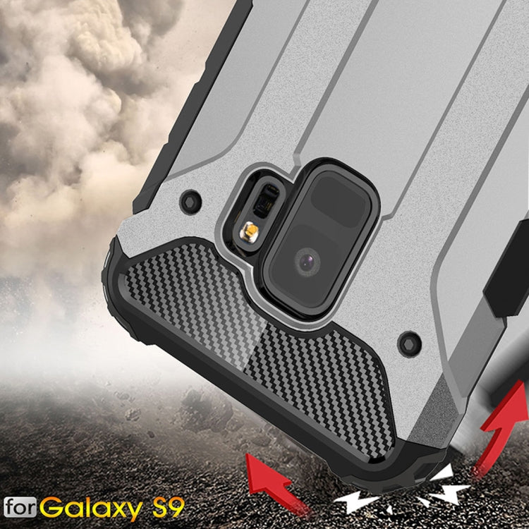 HYBRID ARMOR Tvrdený kryt pre Samsung Galaxy S9 - sivý