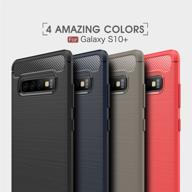 CARBON Zadný obal pre Samsung Galaxy S10 Plus - modrý