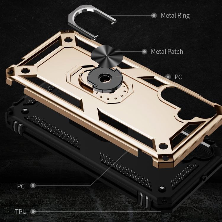 RING ARMOR Tvrdený kryt pre Samsung Galaxy A15 / A15 5G - zlatý