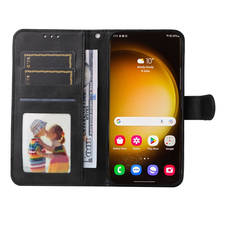 SOLID Knižkové puzdro pre Samsung Galaxy S24 Ultra 5G - čierne