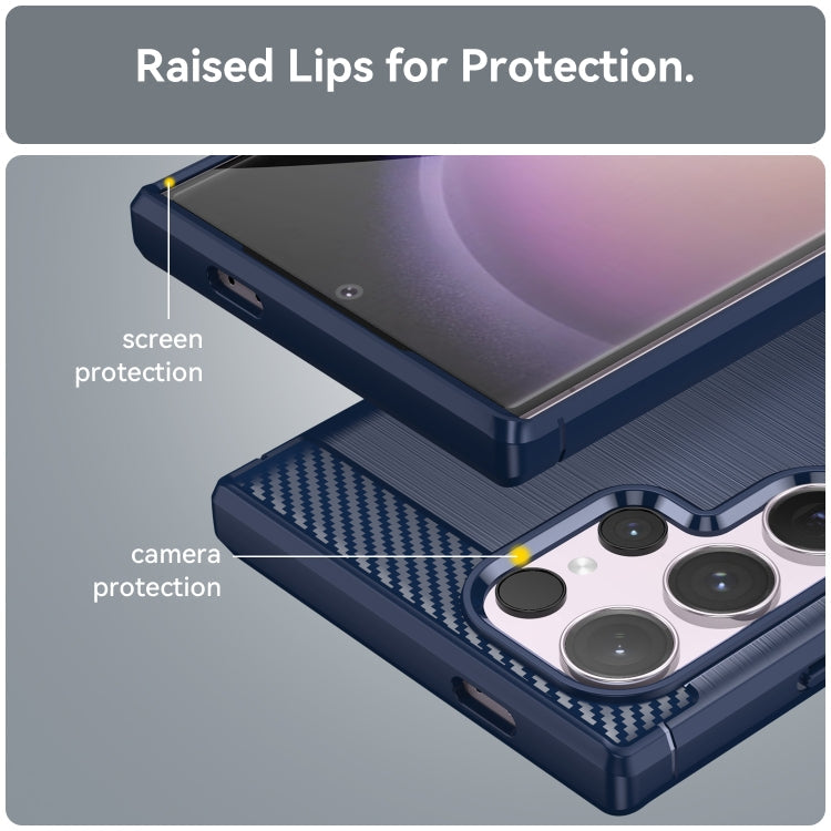 CARBON Zadný obal pre Samsung Galaxy S24 Ultra 5G - modrý
