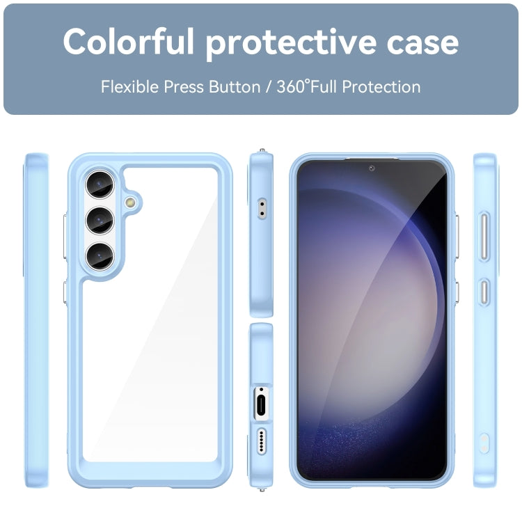 ACRYLIC Zadný kryt pre Samsung Galaxy S24 Plus 5G - modrý