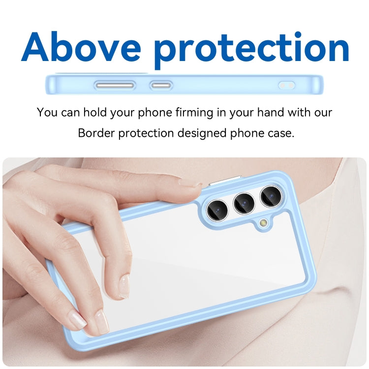 ACRYLIC Zadný kryt pre Samsung Galaxy S24 Plus 5G - modrý
