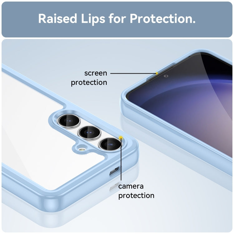 ACRYLIC Zadný kryt pre Samsung Galaxy S24 Plus 5G - modrý