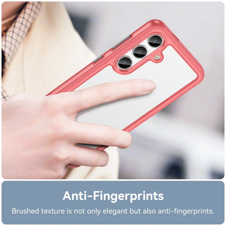 ACRYLIC Zadný kryt pre Samsung Galaxy S24 Plus 5G - červený