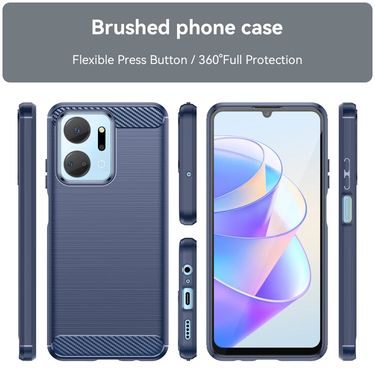 CARBON Zadný obal pre Honor X7a - modrý