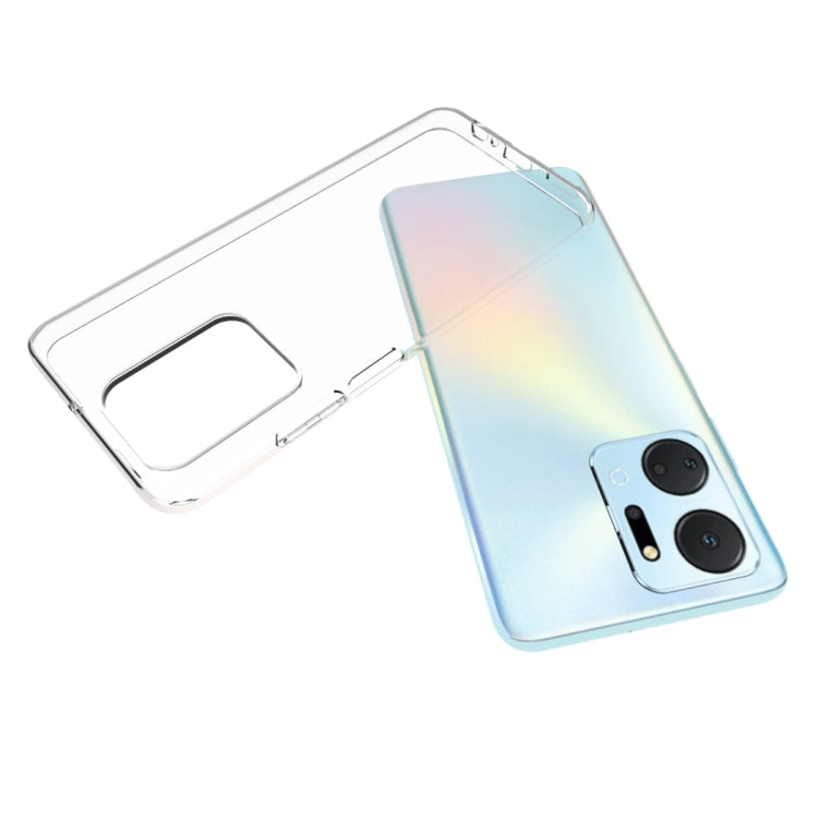 TRANSPARENTNÝ Silikónový obal pre Honor X7a - priesvitný
