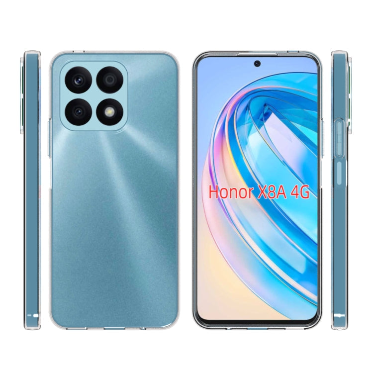TRANSPARENTNÝ Silikónový obal pre Honor X8a - priesvitný