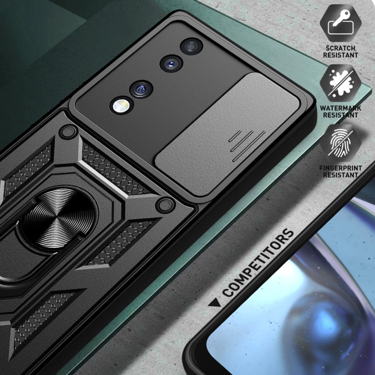 SLIDING ARMOR Tvrdený kryt pre Honor 70 - modrý