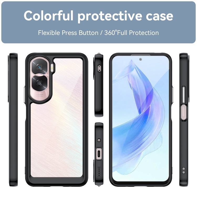 ACRYLIC Zadný kryt pre Honor 90 Lite 5G - čierny