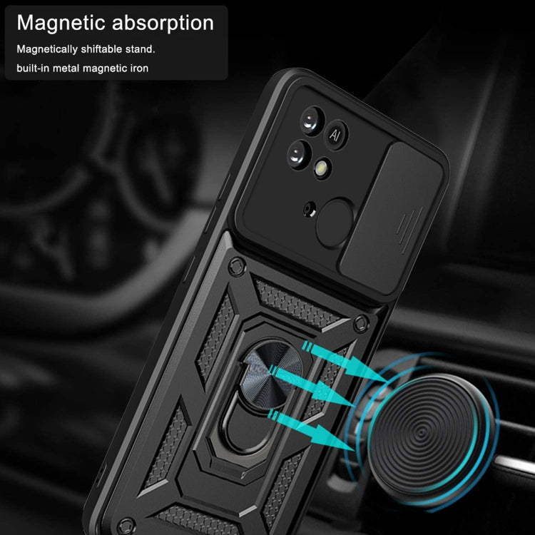 SLIDING ARMOR Tvrdený kryt pre Xiaomi Redmi 10C - modrý