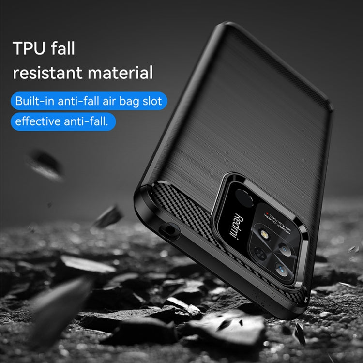 CARBON Zadný obal pre Xiaomi Redmi 10C - čierny