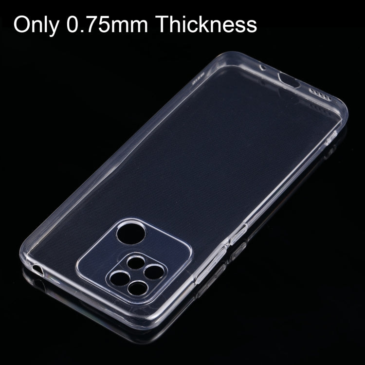 TRANSPARENTNÝ Silikónový obal pre Xiaomi Redmi 10C - priesvitný