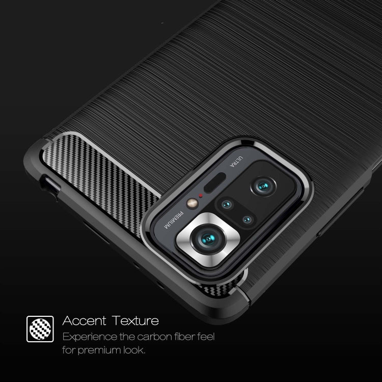 CARBON Zadný obal pre Xiaomi Redmi Note 10 Pro - modrý