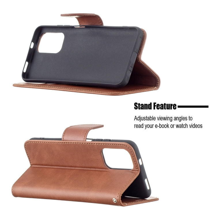 LAMBSKIN Knižkové puzdro pre Xiaomi Redmi Note 10 / Note 10S - hnedé