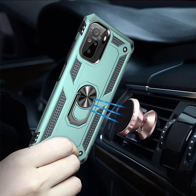 RING ARMOR Tvrdený kryt pre Xiaomi Redmi Note 10 / Note 10s - zelený