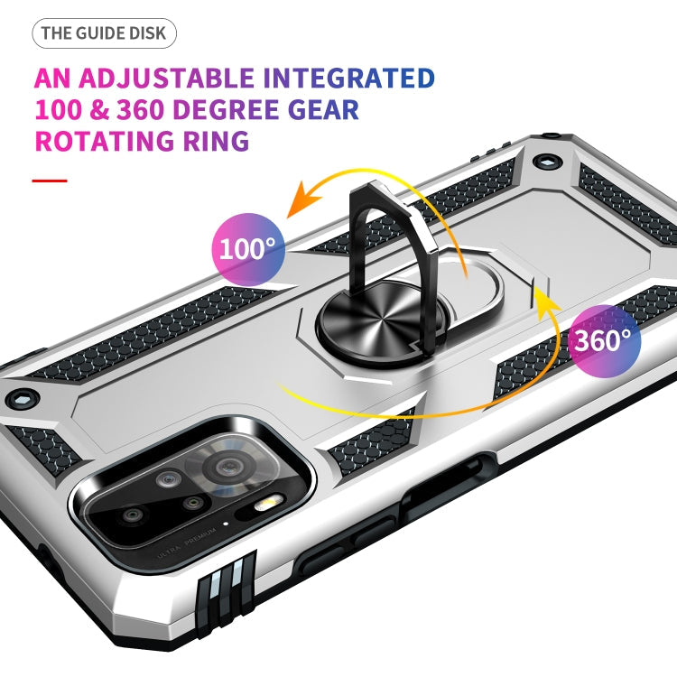 RING ARMOR Tvrdený kryt pre Xiaomi Redmi Note 10 / Note 10s - sivý