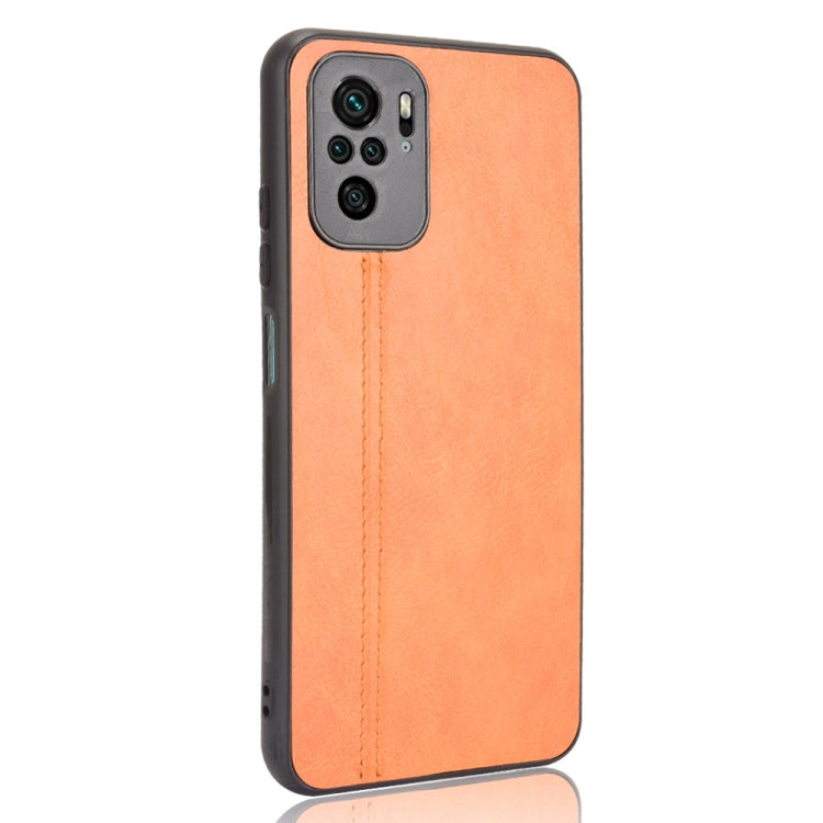 SEWING Zadný kryt pre Xiaomi Redmi Note 10 / Note 10S - hnedý