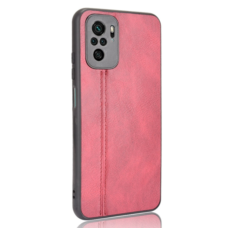 SEWING Zadný kryt pre Xiaomi Redmi Note 10 / Note 10S - červený