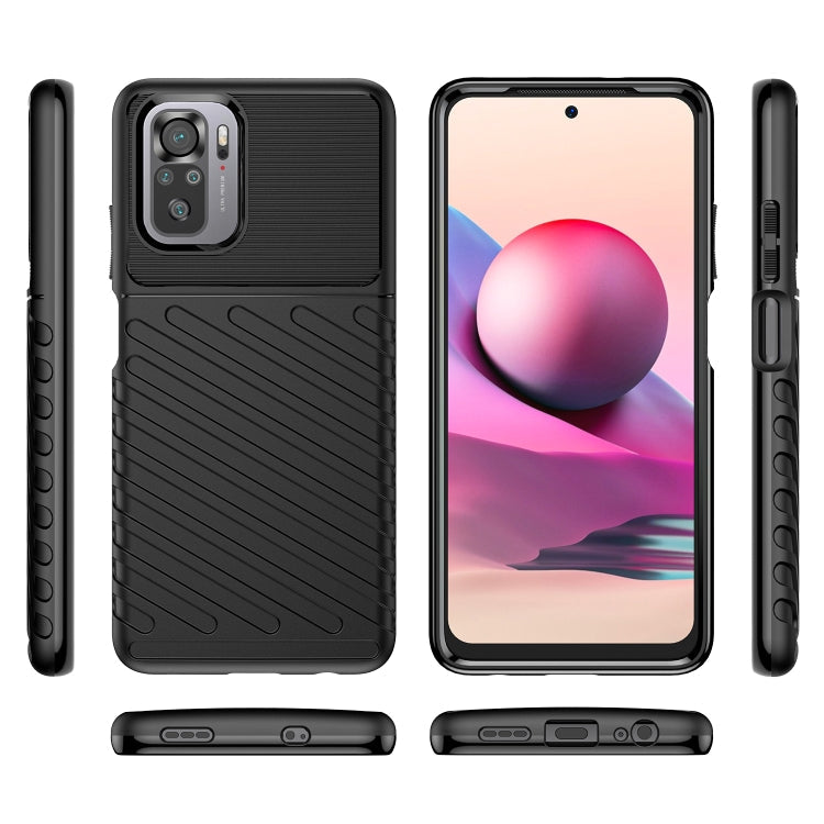 THUNDER Ochranný kryt pre Xiaomi Redmi Note 10 / Note 10S - čierny