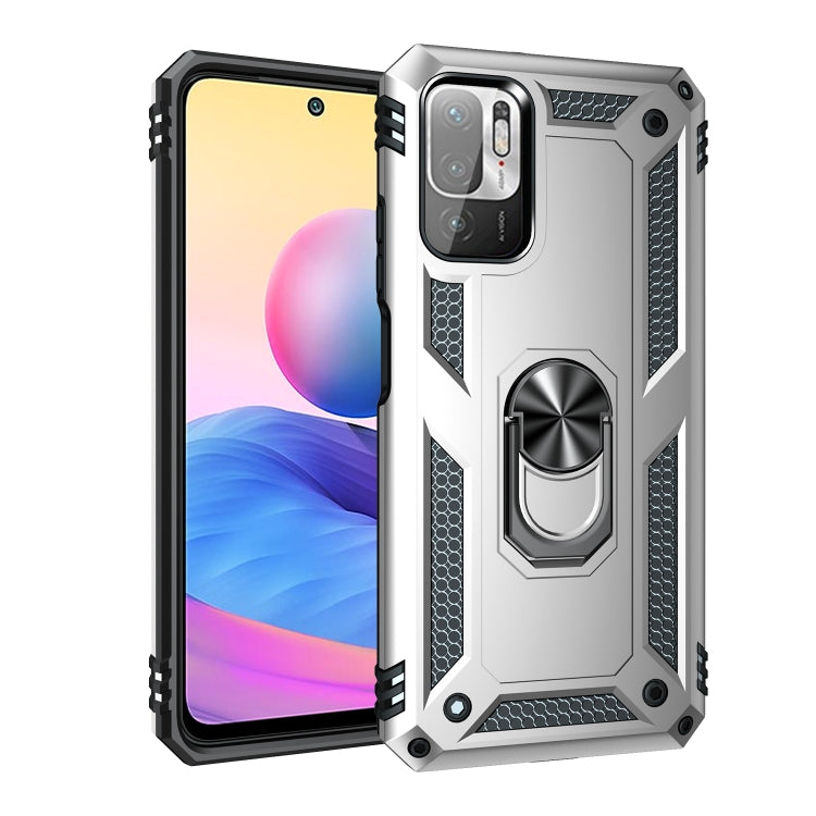 RING ARMOR Tvrdený kryt pre Xiaomi Redmi Note 10 5G - sivý