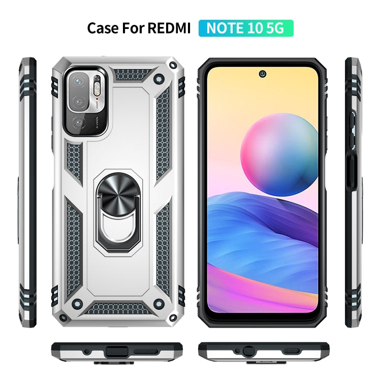 RING ARMOR Tvrdený kryt pre Xiaomi Redmi Note 10 5G - sivý