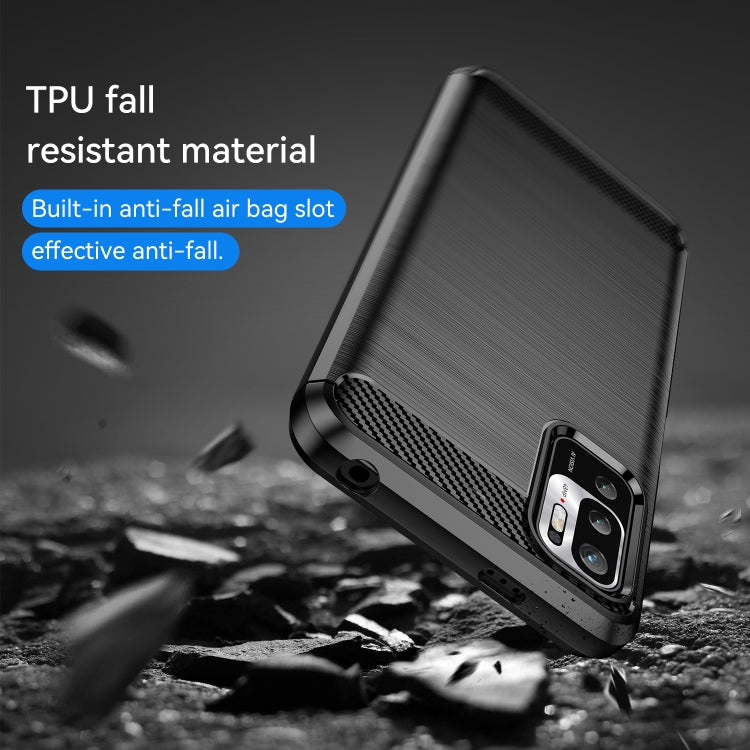 CARBON Zadný obal pre Xiaomi Redmi Note 10 5G - čierny
