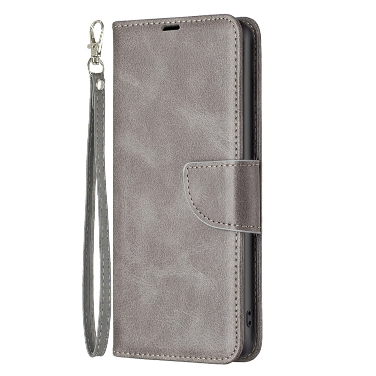 LAMBSKIN Knižkové puzdro pre Xiaomi Redmi 13C - sivé