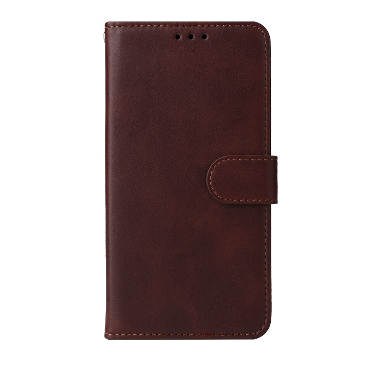 CALF Knižkové puzdro pre Xiaomi Redmi 12C - tmavo hnedé