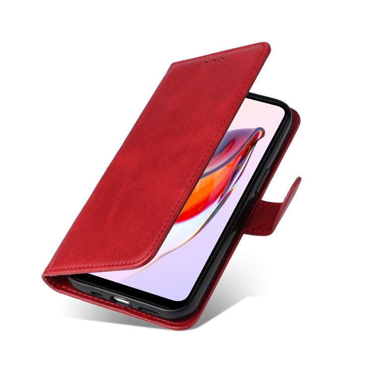 CALF Knižkové puzdro pre Xiaomi Redmi 12C - červené
