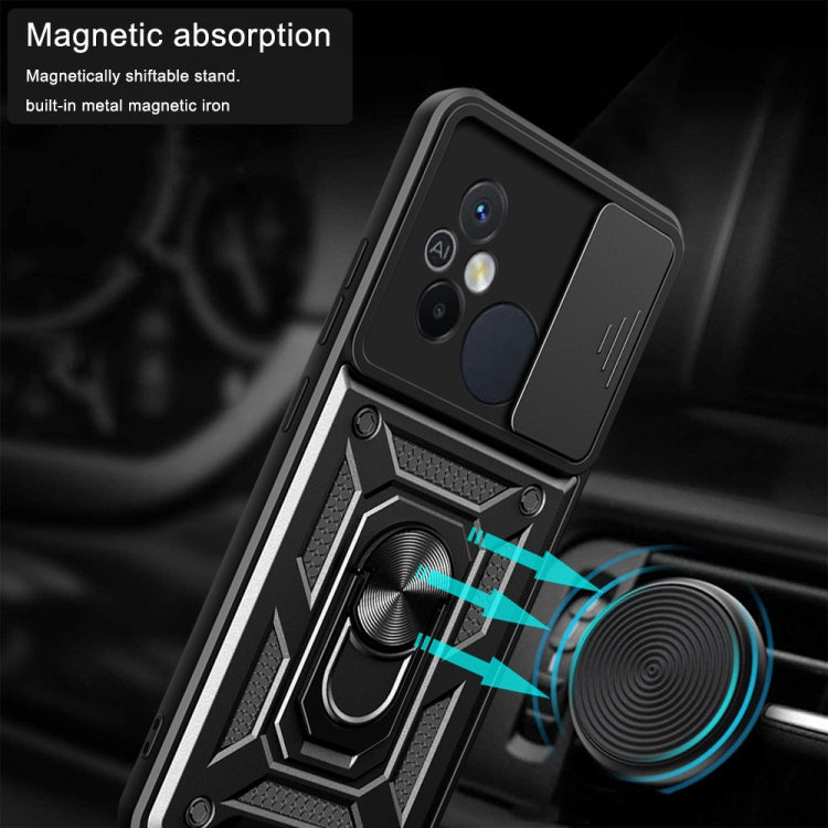 SLIDING ARMOR Tvrdený kryt pre Xiaomi Redmi 12C - sivý