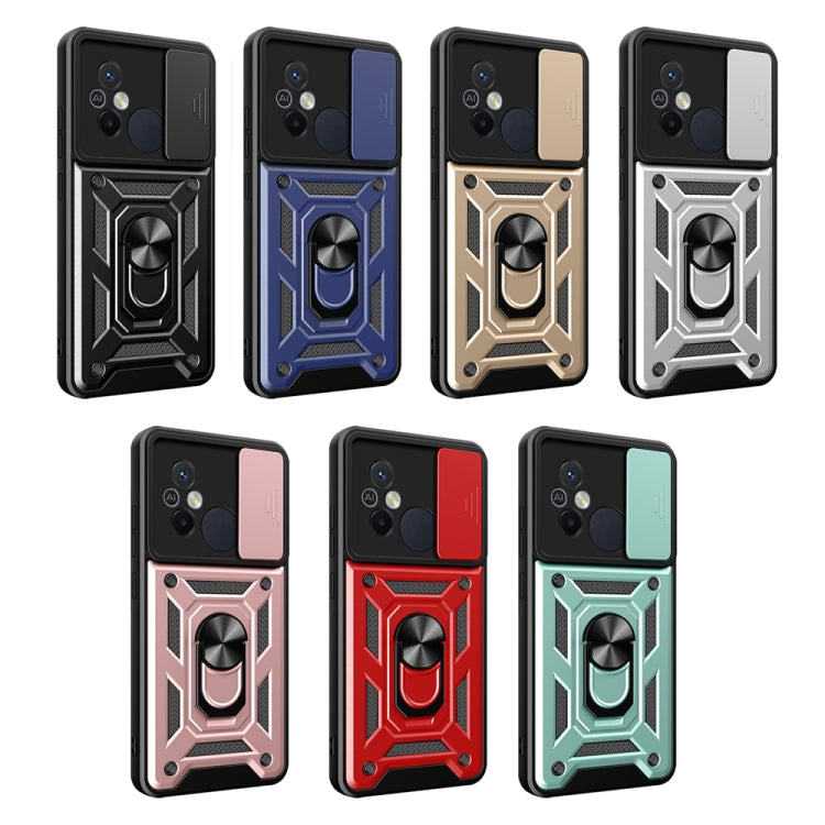 SLIDING ARMOR Tvrdený kryt pre Xiaomi Redmi 12C - zlatý