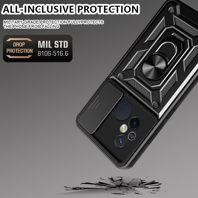 SLIDING ARMOR Tvrdený kryt pre Xiaomi Redmi 12C - zelený