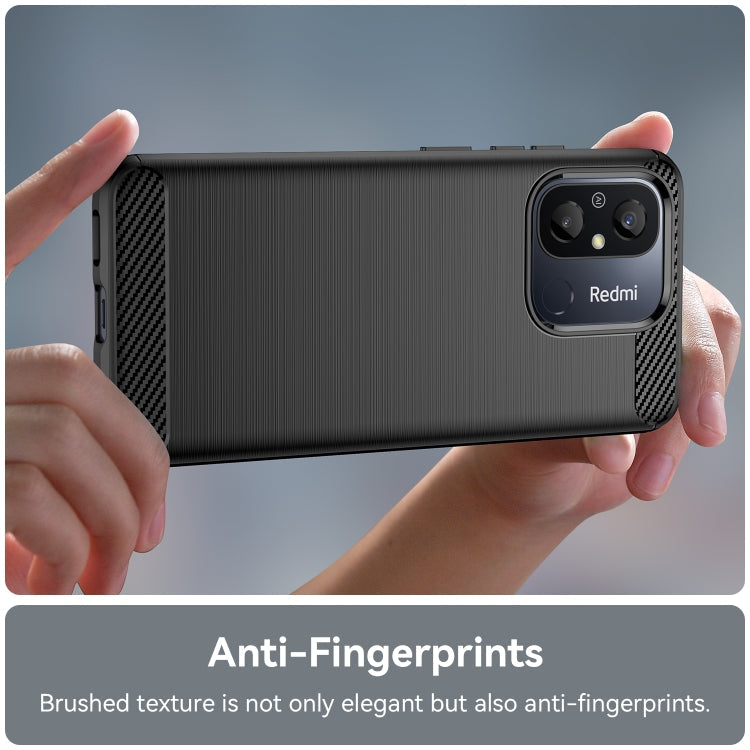 CARBON Zadný obal pre Xiaomi Redmi 12C - čierny