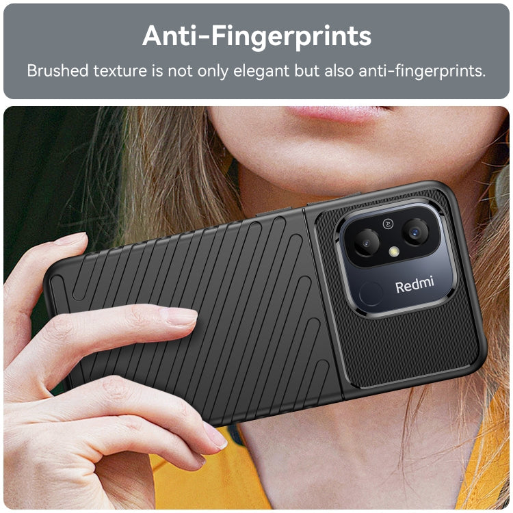THUNDER Ochranný kryt pre Xiaomi Redmi 12C - čierny