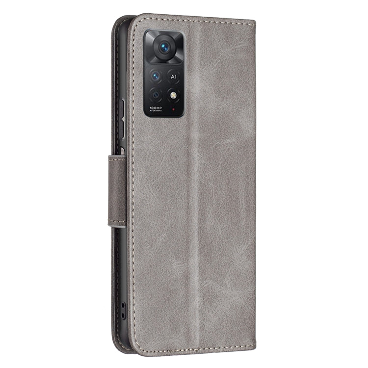 LAMBSKIN Knižkové puzdro pre Xiaomi Redmi Note 11 Pro 5G / Note 11 Pro - sivé