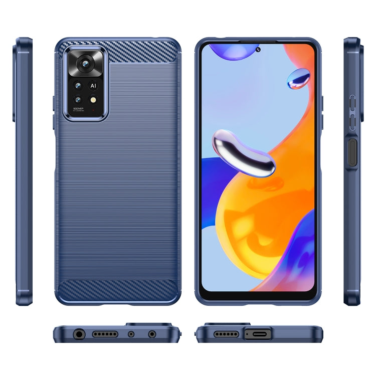 CARBON Zadný obal pre Xiaomi Redmi Note 11 Pro 5G / Note 11 Pro - modrý