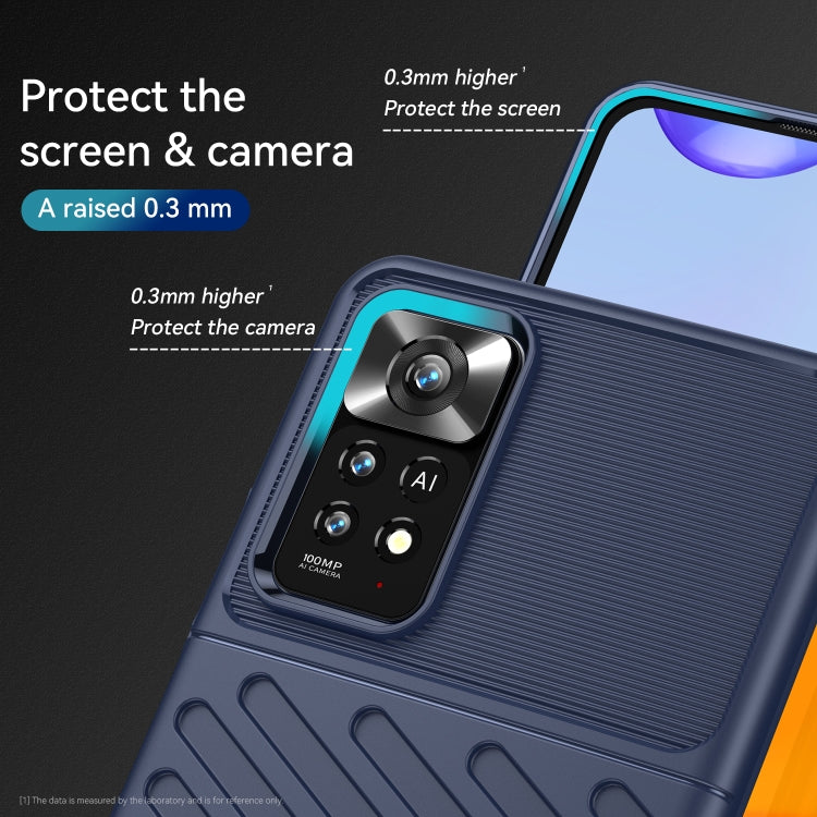 THUNDER Ochranný kryt pre Xiaomi Redmi Note 11 Pro 5G / Note 11 Pro - modrý