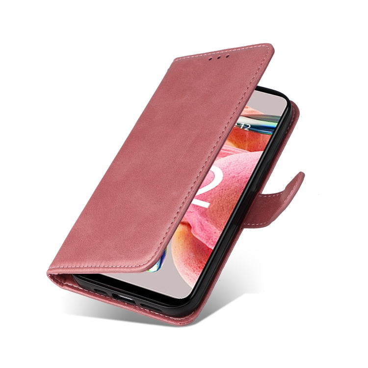CALF Knižkové puzdro pre Xiaomi Redmi Note 12 4G - ružové