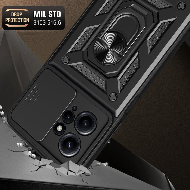 SLIDING ARMOR Tvrdený kryt pre Xiaomi Redmi Note 12 4G - zelený