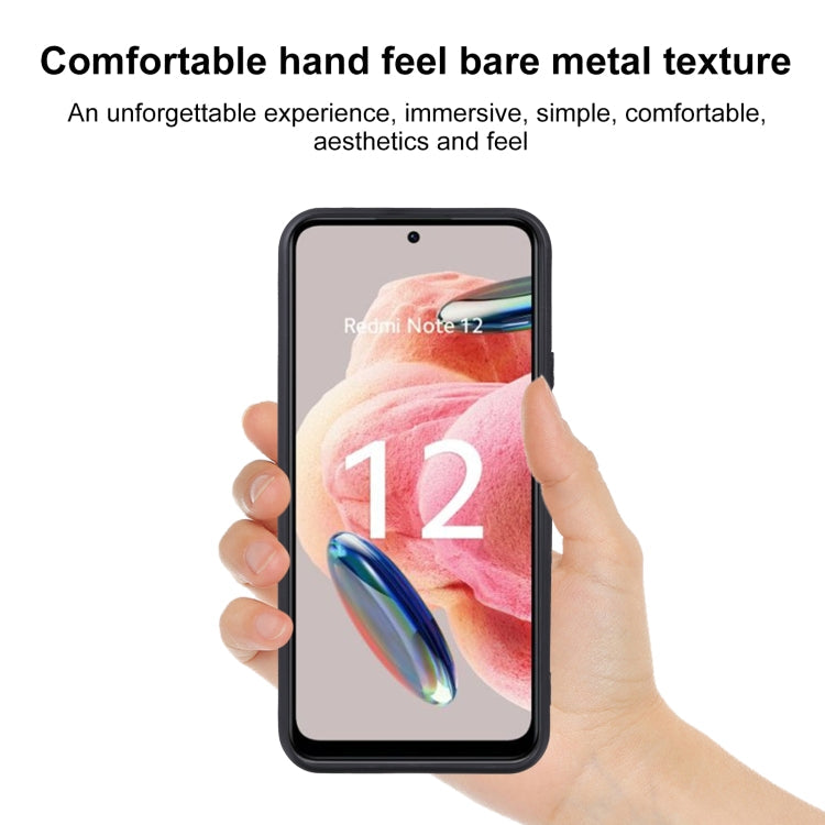 MATT Silikónový obal pre Xiaomi Redmi Note 12 4G - čierny